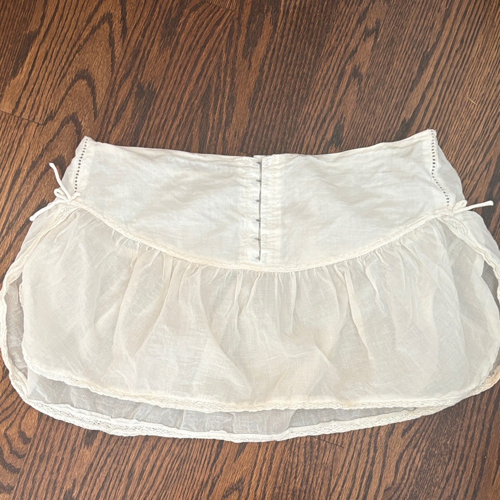 Free People Ivory Layered Skirt